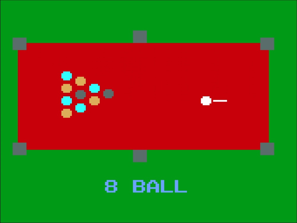 Gameplay of Pocket Billiards for Odyssey 2